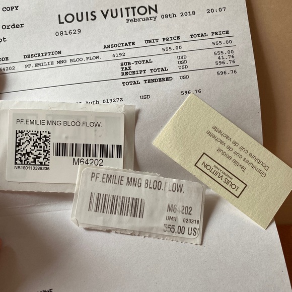 Louis Vuitton emillie mono bloom flower wallet - Picture 6 of 6